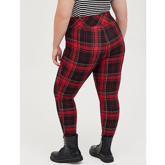 Torrid Luxe Ponte Red Leggings - Picture 3 of 5